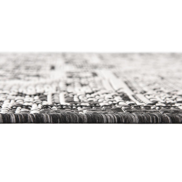 Charcoal Gray 5' 3 x 5' 3 Outdoor Aztec Octagon Area Rug Weather Resistant for Patio, Deck, Terrace, Balcony, Porch 100% Polypropylene Traditional Carpet Mat for Sale at Rug Engine