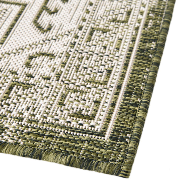 Green 7' 10 x 7' 10 Outdoor Aztec Octagon Area Rug Weather Resistant for Patio, Deck, Terrace, Balcony, Porch 100% Polypropylene Traditional Carpet Mat for Sale at Rug Engine