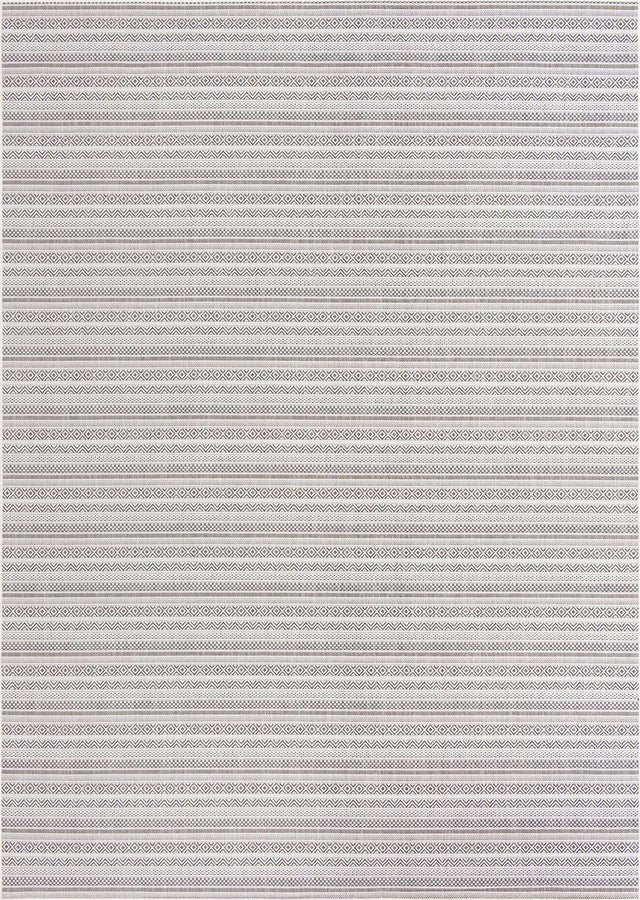 Beige 10' x 14' 1 Outdoor Striped Rectangle Area Rug Weather Resistant for Patio, Deck, Terrace, Balcony, Porch Geometric Pattern Waterproof Carpet for Sale at Rug Engine