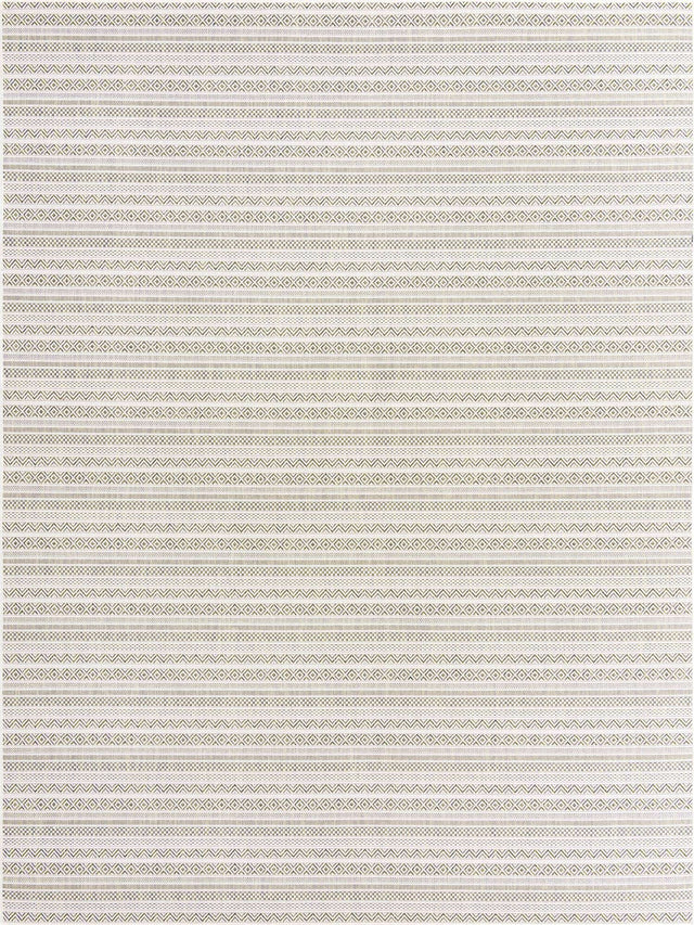 Green 10' x 13' 1 Outdoor Striped Rectangle Area Rug Weather Resistant for Patio, Deck, Terrace, Balcony, Porch Geometric Pattern Waterproof Carpet for Sale at Rug Engine