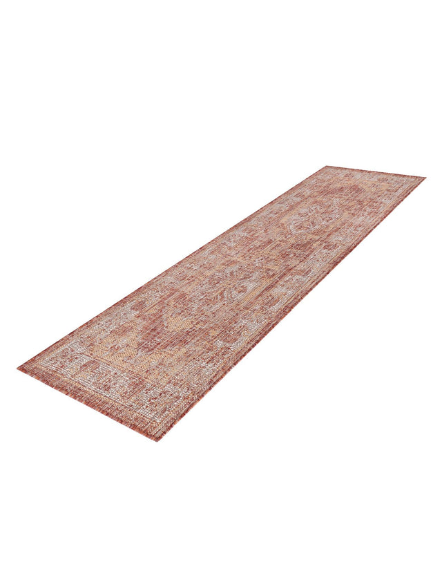 Rust Red 2' x 6' 1 Outdoor Traditional Runner Area Rug Weather Resistant for Patio, Deck, Terrace, Balcony, Porch Classical Design Outside Carpet for Sale at Rug Engine