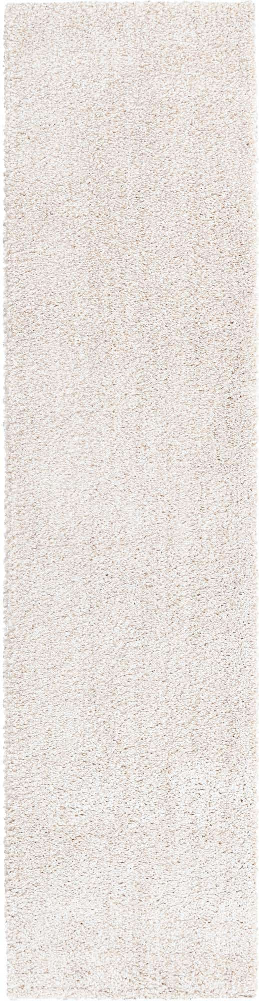 Ivory 2' 2 x 8' Solo Runner Area Rug Thick Soft Touch Fluffy & Plush Shaggy Pile