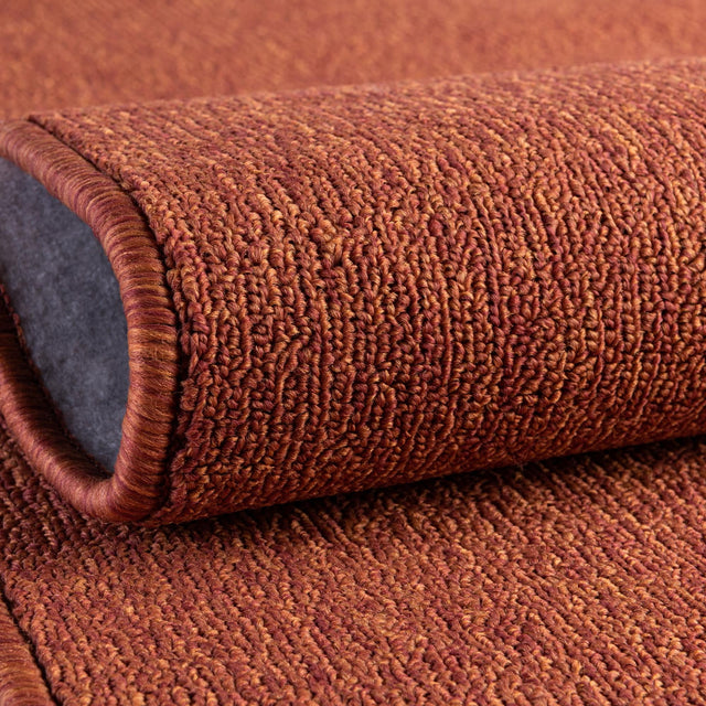 Terracotta 7' x 7' Everyday Solid Square Area Rug 100% Polypropylene With Felt Backing Easy Clean Simple Carpet for Minimalist Room Decorating for Sale at Rug Engine