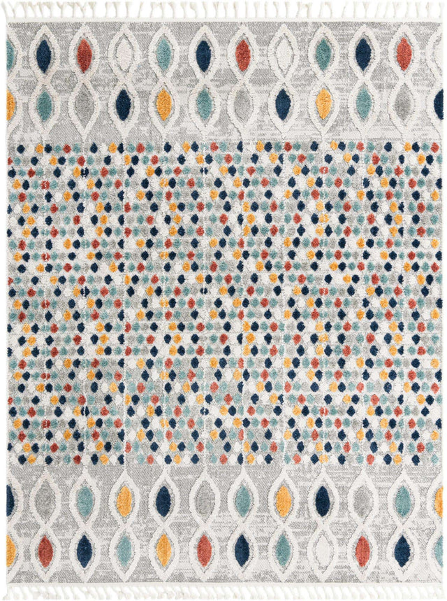 Multicolor 8' x 10' Cherokee Rectangle Area Rug 100% Polypropylene With Cotton Backing Modern Geometric Carpet for Home Decor Interior Design Rooms for Sale at Rug Engine