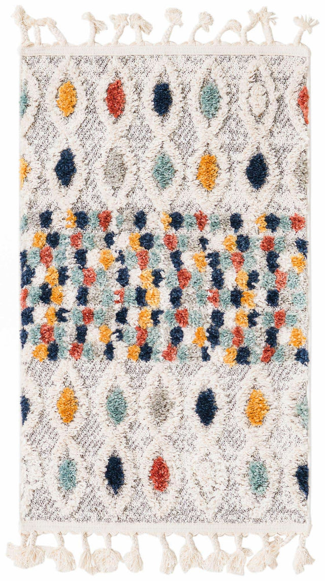 Multicolor 2' x 3' 2 Cherokee Rectangle Area Rug 100% Polypropylene With Cotton Backing Modern Geometric Carpet for Home Decor Interior Design Rooms for Sale at Rug Engine