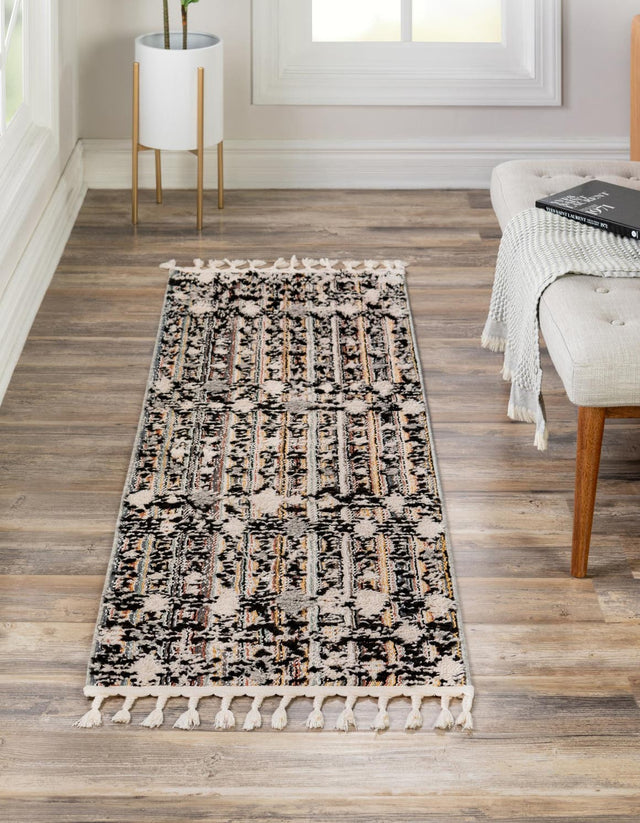 Rust Multicolor 2' x 8' Cherokee Runner Area Rug 100% Polypropylene With Cotton Backing Modern Geometric Carpet for Home Decor Interior Design Rooms for Sale at Rug Engine