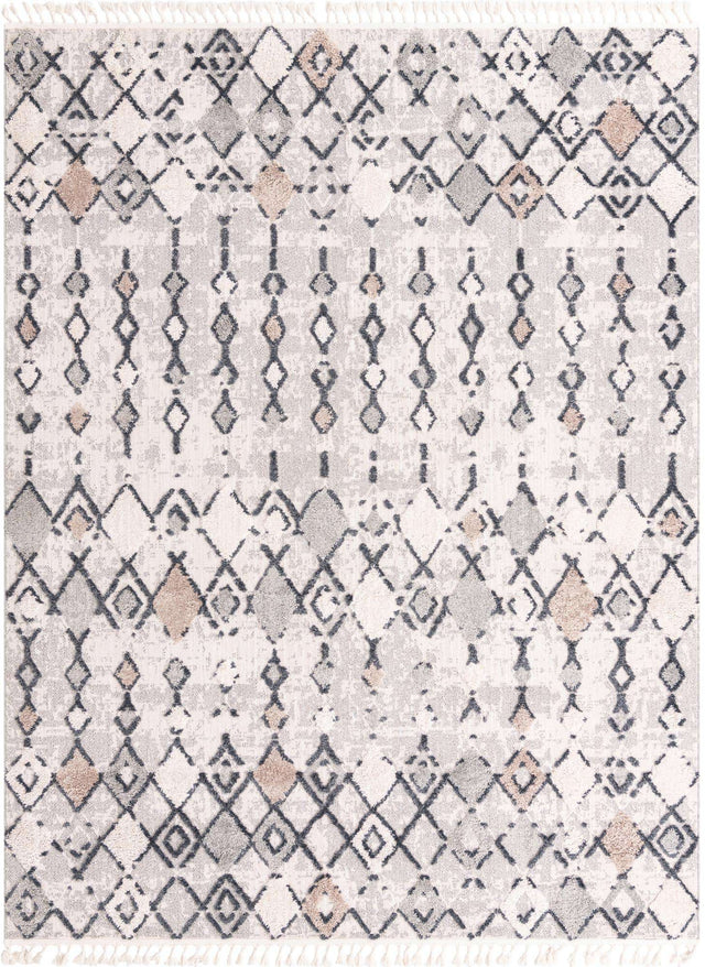 Sand 7' 10 x 10' Cherokee Rectangle Area Rug 100% Polypropylene With Cotton Backing Modern Geometric Carpet for Home Decor Interior Design Rooms for Sale at Rug Engine