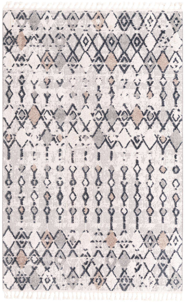 Sand 6' x 9' Cherokee Rectangle Area Rug 100% Polypropylene With Cotton Backing Modern Geometric Carpet for Home Decor Interior Design Rooms for Sale at Rug Engine