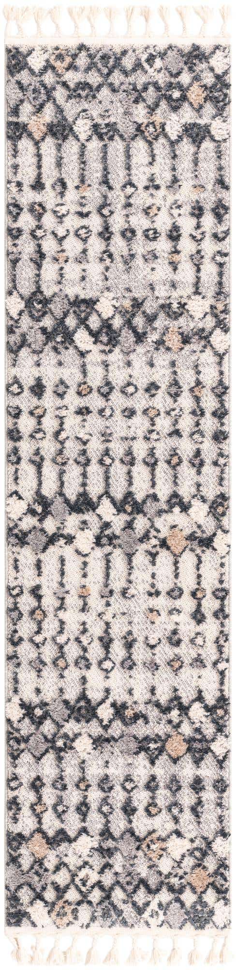 Sand 2' x 8' Cherokee Runner Area Rug 100% Polypropylene With Cotton Backing Modern Geometric Carpet for Home Decor Interior Design Rooms for Sale at Rug Engine