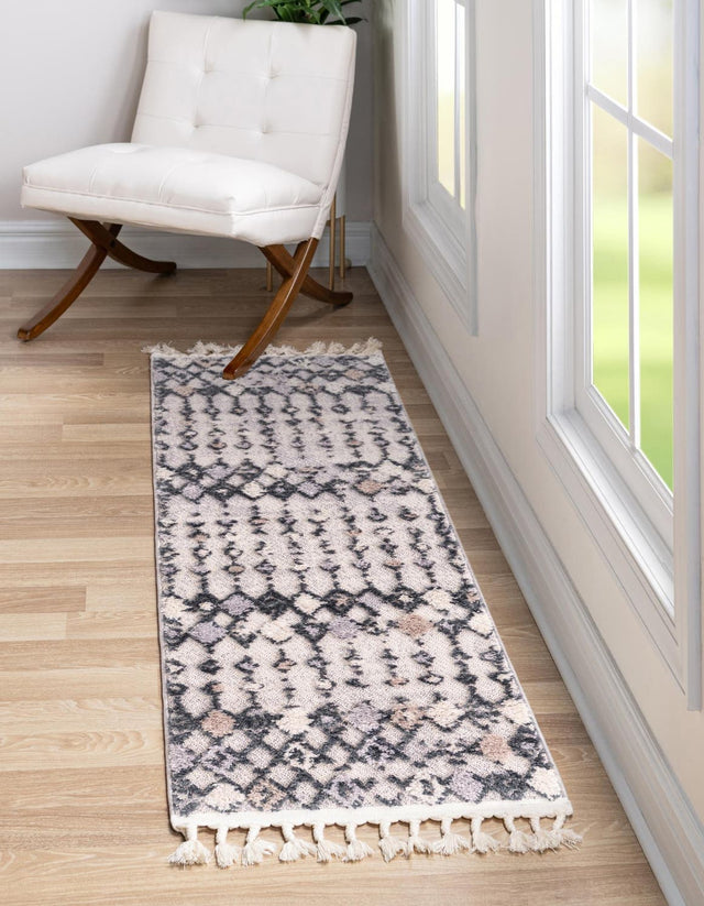 Sand 2' x 12' Cherokee Runner Area Rug 100% Polypropylene With Cotton Backing Modern Geometric Carpet for Home Decor Interior Design Rooms for Sale at Rug Engine