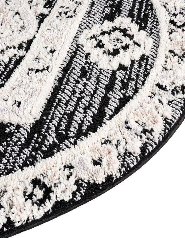 Fossil Gray 7' x 7' Cherokee Round Area Rug 100% Polypropylene With Cotton Backing Modern Geometric Carpet for Home Decor Interior Design Rooms for Sale at Rug Engine