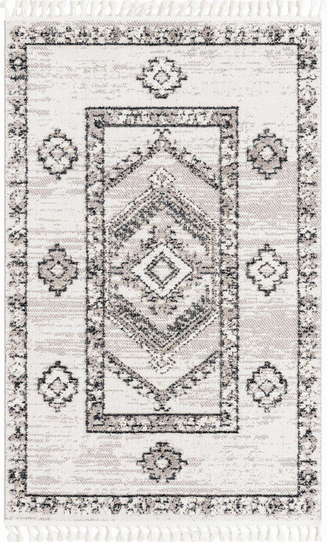 Sand 5' 3 x 8' Cherokee Rectangle Area Rug 100% Polypropylene With Cotton Backing Modern Geometric Carpet for Home Decor Interior Design Rooms for Sale at Rug Engine
