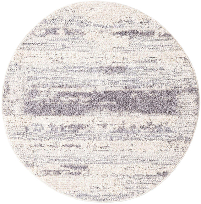 Sand 4' x 4' Cherokee Round Area Rug 100% Polypropylene With Cotton Backing Modern Geometric Carpet for Home Decor Interior Design Rooms for Sale at Rug Engine