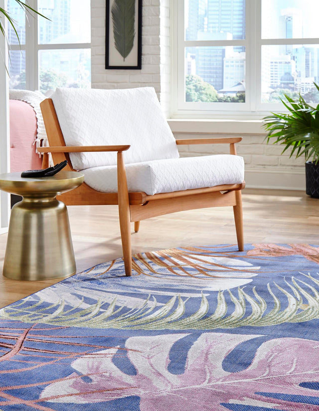 Multicolor 5' 3 x 7' 10 Blossom Oval Area Rug 100% Polypropylene With Cotton Backing Easy Clean Colorful Blooming Blossoming Flower Floral Plant Carpet for Living Dining Room Office Dorms for Sale at Rug Engine