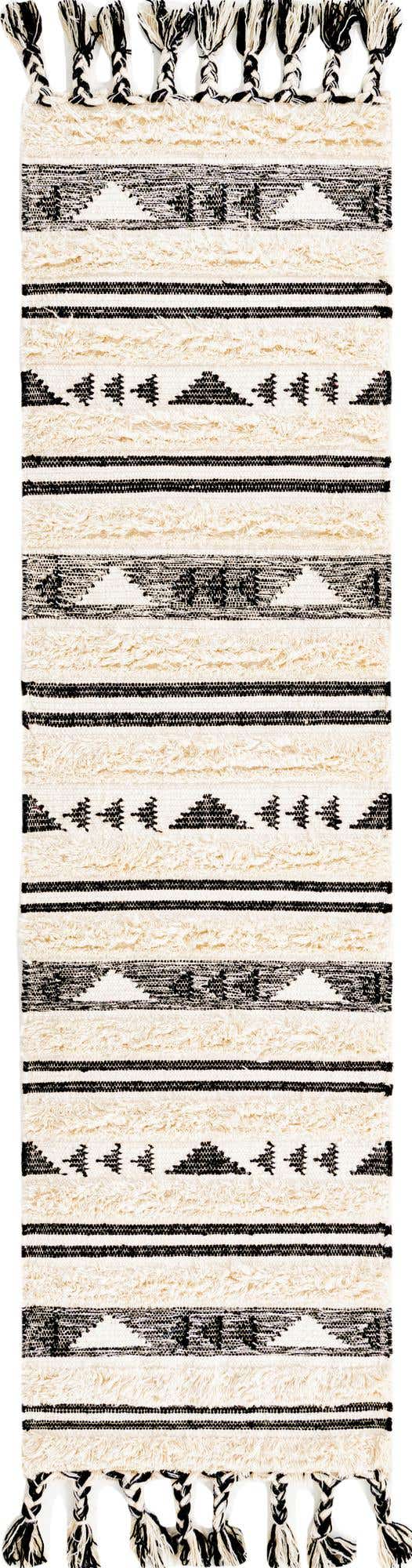 Charcoal 2' 2 x 8' 2 Mesa Runner Area Rug 100% Wool Geometric All Natural Carpet for Living, Dining, Office, Bedrooms, Dorms, Kitchens for Sale at Rug Engine
