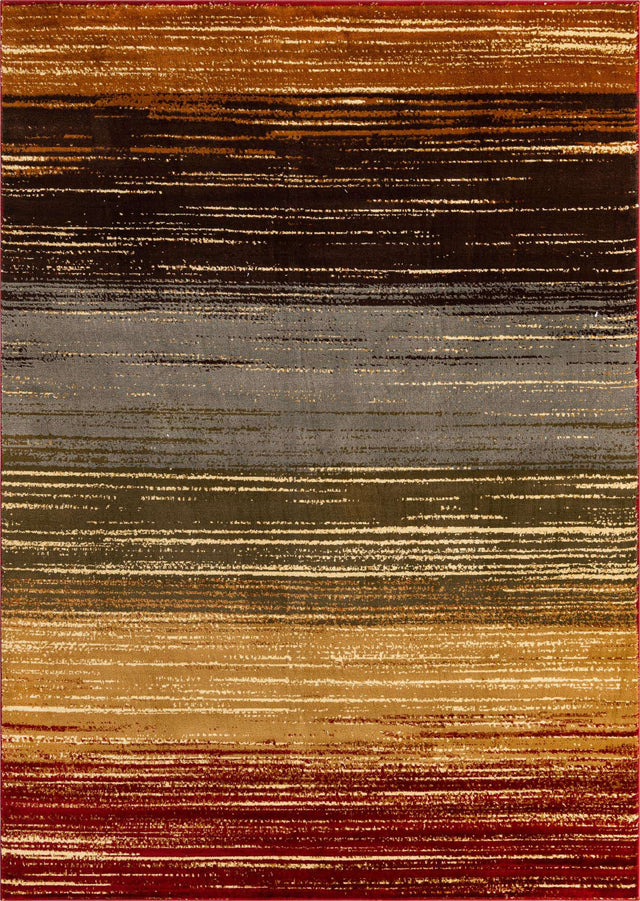 Beige 7' 1 x 10' Barista Rectangle Area Rug 100% Polypropylene Abstract Modern Geometric Carpet for Living Room Dining Office Dorm Room Decor for Sale at Rug Engine