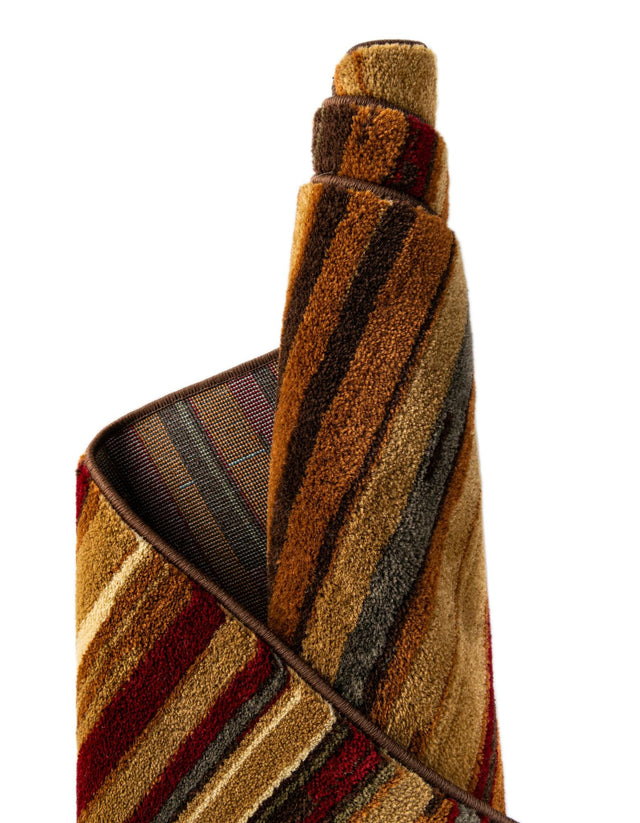 Beige 7' 1 x 7' 1 Barista Octagon Area Rug 100% Polypropylene Abstract Modern Geometric Carpet for Living Room Dining Office Dorm Room Decor for Sale at Rug Engine