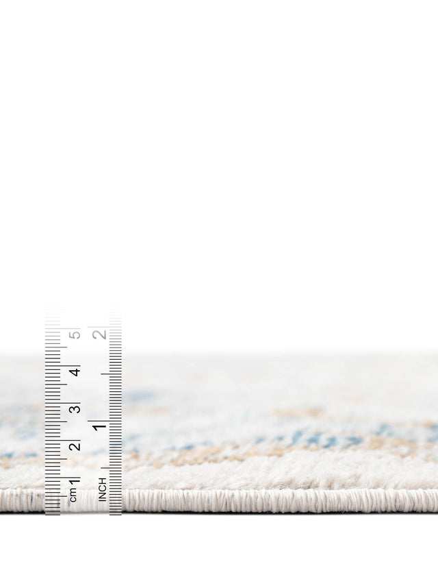 Blue 2' x 3' Nyla Rectangle Area Rug 100% Polypropylene Traditional Classic Carpet for Living Room, Kitchen, Bedroom, Dining, Office for Sale at Rug Engine