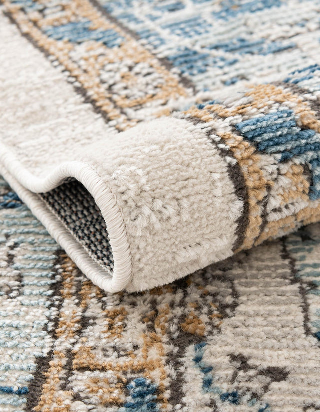 Blue 2' x 3' Nyla Rectangle Area Rug 100% Polypropylene Traditional Classic Carpet for Living Room, Kitchen, Bedroom, Dining, Office for Sale at Rug Engine