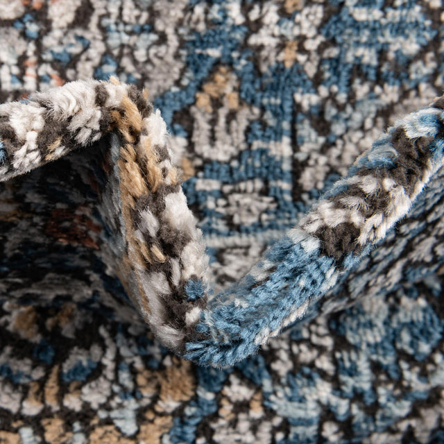 Blue 7' x 7' Nyla Octagon Area Rug 100% Polypropylene Traditional Classic Carpet for Living Room, Kitchen, Bedroom, Dining, Office for Sale at Rug Engine
