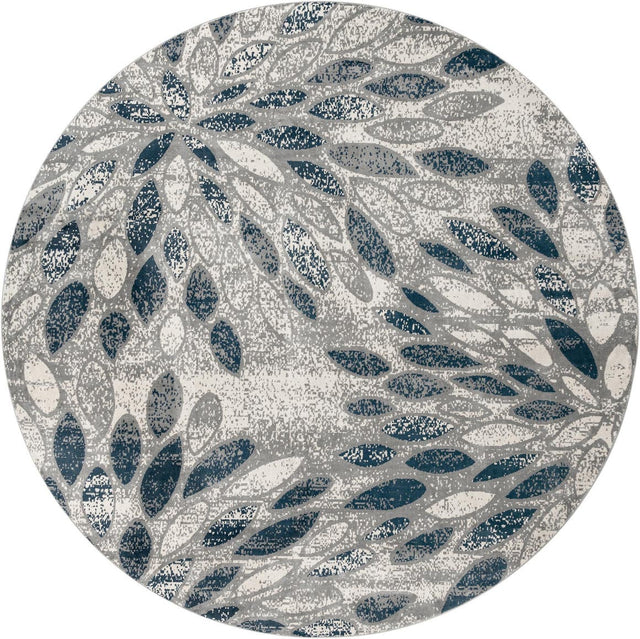 Gray 12' 4 x 12' 4 Sumter Round Area Rug Contemporary Durable Easy Clean Carpet for Bedrooms, Living Areas, Dining, Office, Dorms for Sale at Rug Engine
