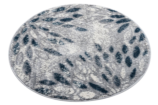 Gray 3' 3 x 3' 3 Sumter Round Area Rug Contemporary Durable Easy Clean Carpet for Bedrooms, Living Areas, Dining, Office, Dorms for Sale at Rug Engine
