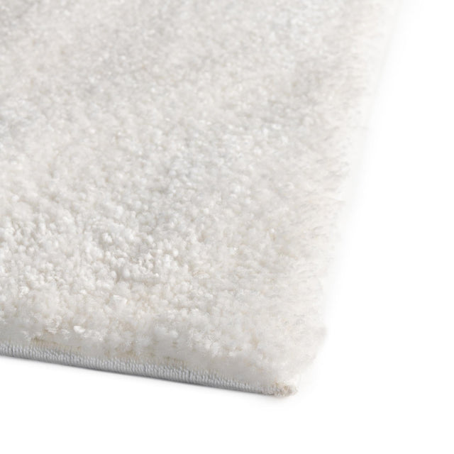 Snow White 7' 11 x 7' 11 Solo Octagon Area Rug Thick Soft Touch Fluffy & Plush Shaggy Pile Durable Minimalist Carpet for Classic Interior Design for Sale at Rug Engine