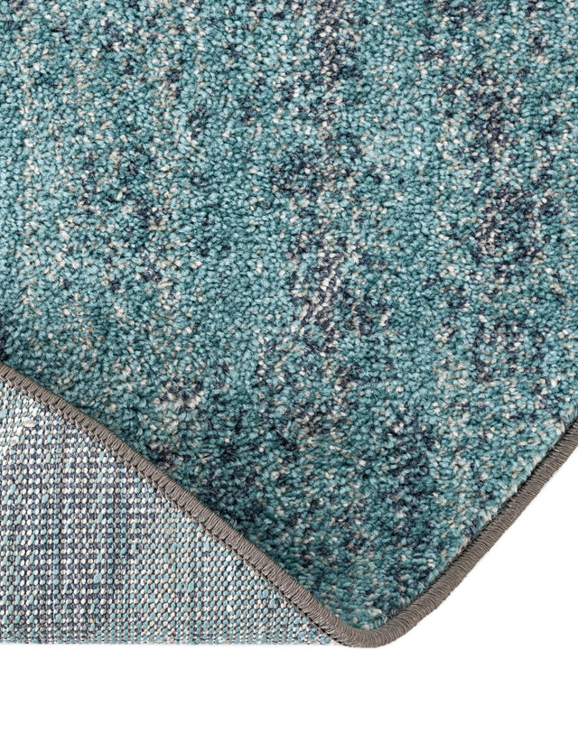 Blue Gray 7' 10 x 7' 10 Autumn Round Area Rug 100% Polypropylene Durable Jute Backing Living Dining Room Bedroom Office Modern Decor Carpet for Sale at Rug Engine