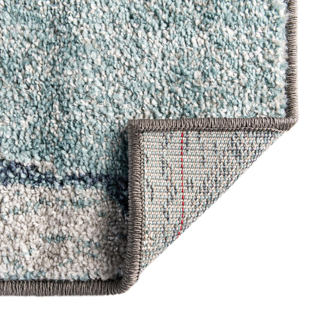 Blue Gray 2' x 6' 1 Autumn Runner Area Rug 100% Polypropylene Durable Jute Backing Living Dining Room Bedroom Office Modern Decor Carpet for Sale at Rug Engine