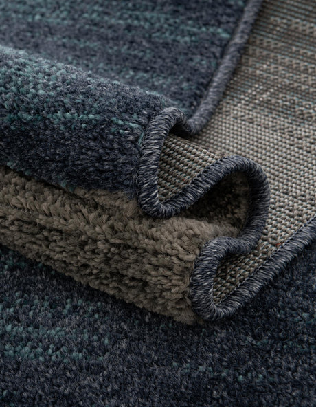 Blue Gray 10' x 13' 1 Autumn Rectangle Area Rug 100% Polypropylene Durable Jute Backing Living Dining Room Bedroom Office Modern Decor Carpet for Sale at Rug Engine