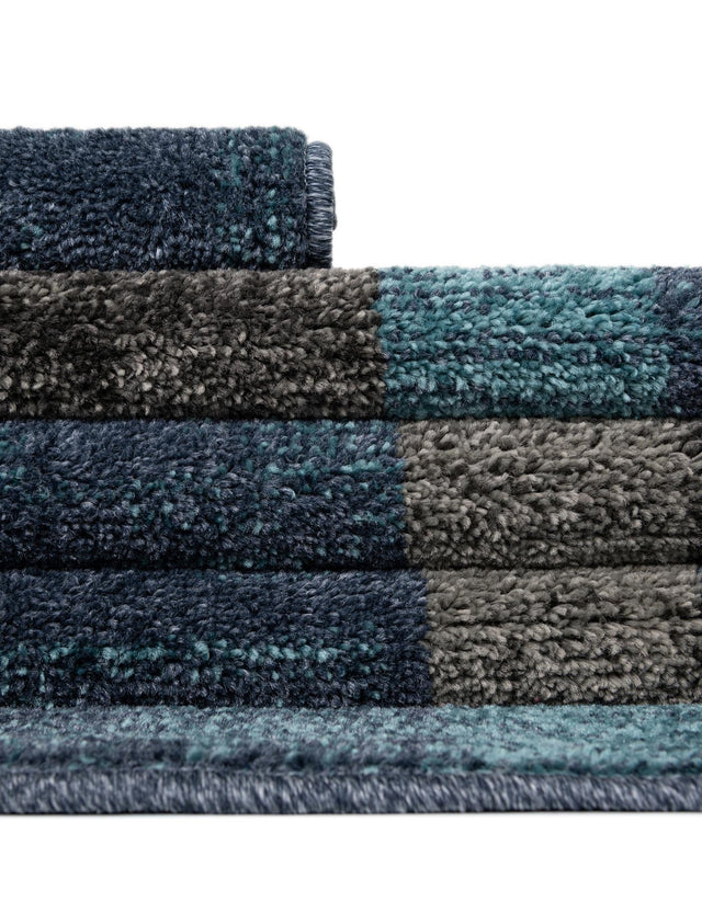 Blue Gray 10' x 13' 1 Autumn Rectangle Area Rug 100% Polypropylene Durable Jute Backing Living Dining Room Bedroom Office Modern Decor Carpet for Sale at Rug Engine