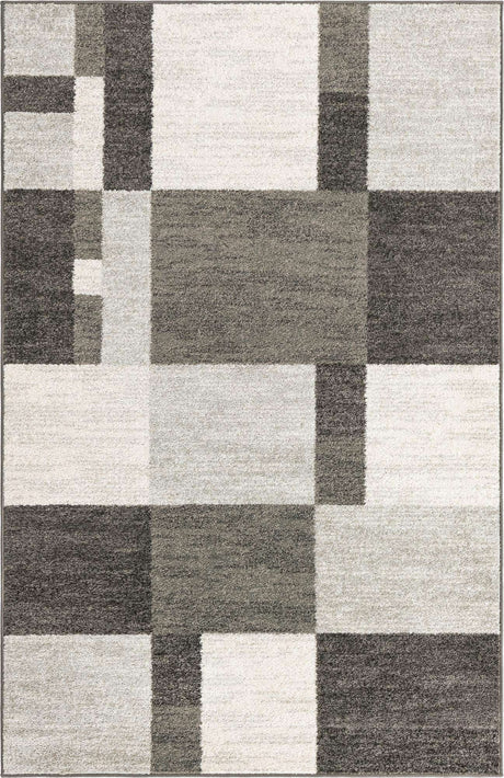 Gray 5' 3 x 8' Autumn Rectangle Area Rug 100% Polypropylene Durable Jute Backing Living Dining Room Bedroom Office Modern Decor Carpet for Sale at Rug Engine