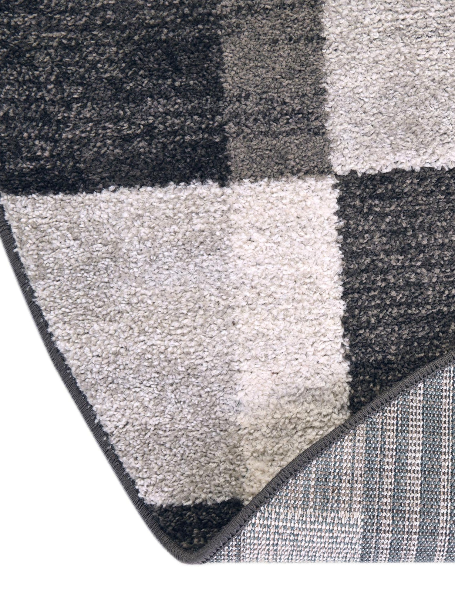 Gray 5' 3 x 5' 3 Autumn Round Area Rug 100% Polypropylene Durable Jute Backing Living Dining Room Bedroom Office Modern Decor Carpet for Sale at Rug Engine