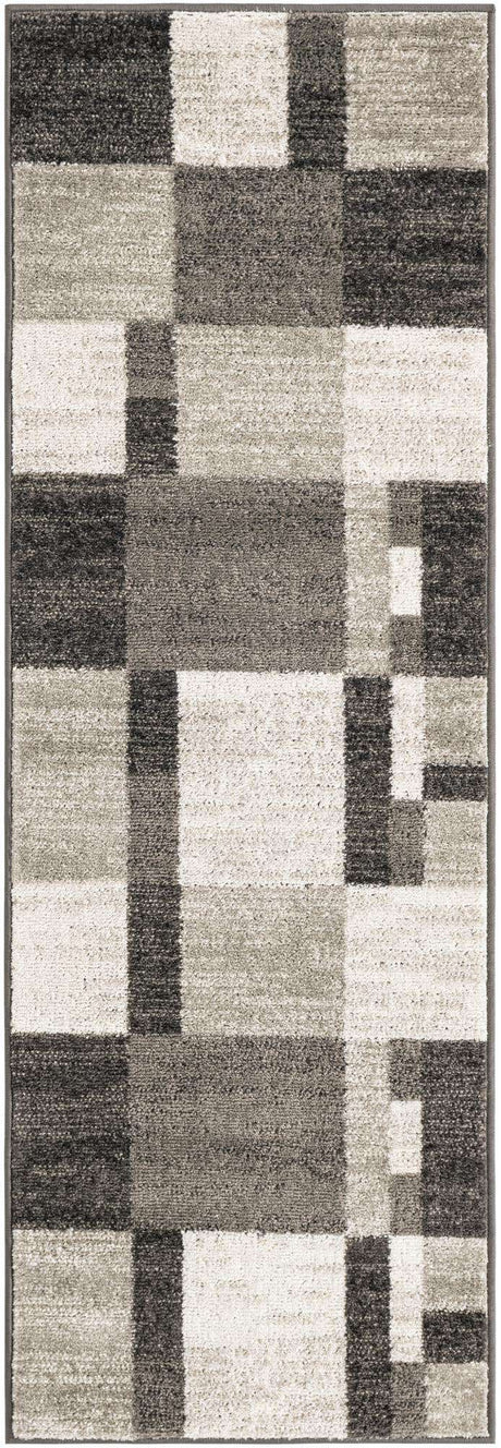 Gray 2' x 6' 1 Autumn Runner Area Rug 100% Polypropylene Durable Jute Backing Living Dining Room Bedroom Office Modern Decor Carpet for Sale at Rug Engine