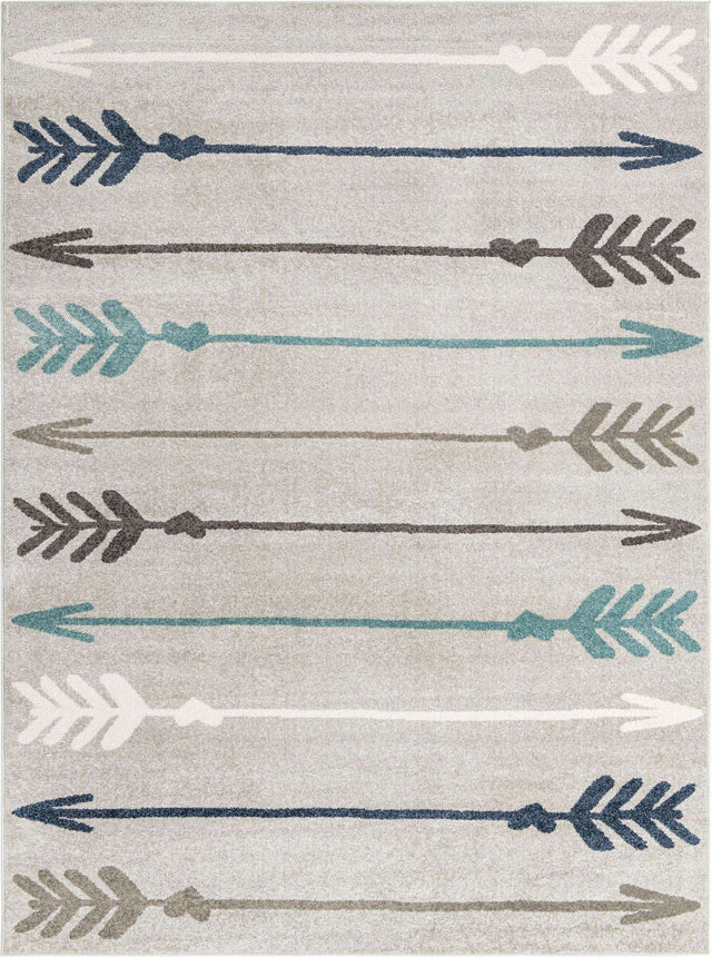 Light Gray 9' x 12' Autumn Rectangle Area Rug 100% Polypropylene Durable Jute Backing Living Dining Room Bedroom Office Modern Decor Carpet for Sale at Rug Engine