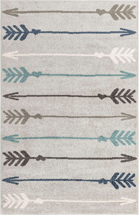 Light Gray 5' 3 x 8' Autumn Rectangle Area Rug 100% Polypropylene Durable Jute Backing Living Dining Room Bedroom Office Modern Decor Carpet for Sale at Rug Engine