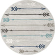Light Gray 7' 10 x 7' 10 Autumn Round Area Rug 100% Polypropylene Durable Jute Backing Living Dining Room Bedroom Office Modern Decor Carpet for Sale at Rug Engine