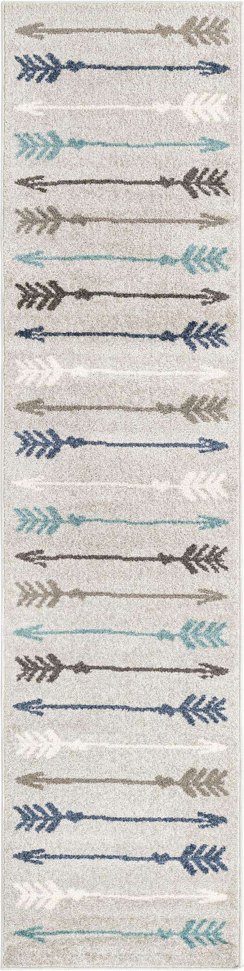 Light Gray 2' 7 x 10' Autumn Runner Area Rug 100% Polypropylene Durable Jute Backing Living Dining Room Bedroom Office Modern Decor Carpet for Sale at Rug Engine