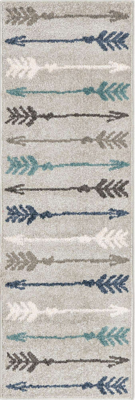 Light Gray 2' x 6' 1 Autumn Runner Area Rug 100% Polypropylene Durable Jute Backing Living Dining Room Bedroom Office Modern Decor Carpet for Sale at Rug Engine