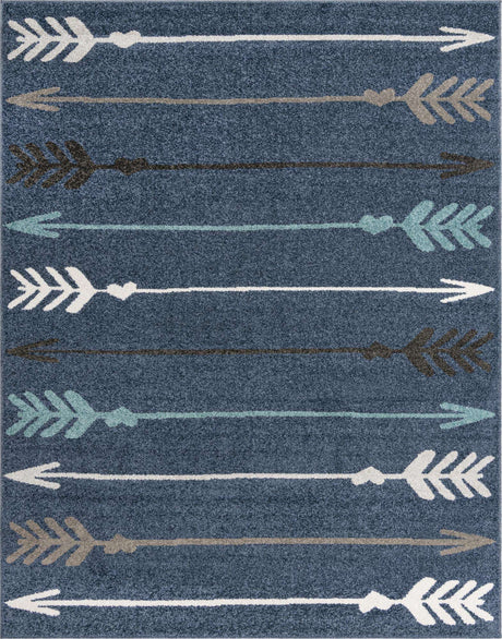 Navy Blue 7' 10 x 10' Autumn Rectangle Area Rug 100% Polypropylene Durable Jute Backing Living Dining Room Bedroom Office Modern Decor Carpet for Sale at Rug Engine