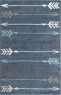 Navy Blue 5' 3 x 8' Autumn Rectangle Area Rug 100% Polypropylene Durable Jute Backing Living Dining Room Bedroom Office Modern Decor Carpet for Sale at Rug Engine