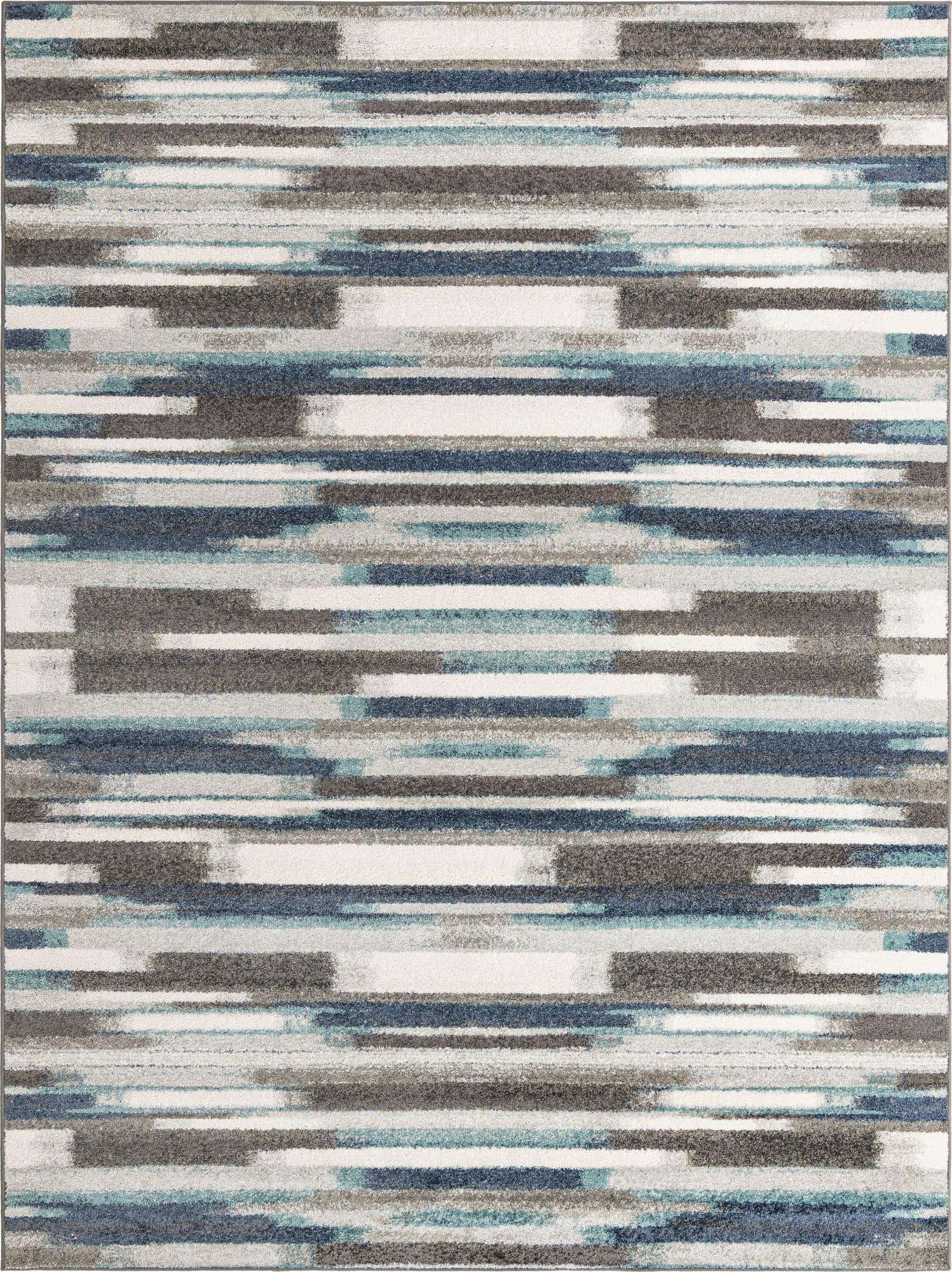 Blue Gray 9' x 12' Autumn Rectangle Area Rug 100% Polypropylene Durable Jute Backing Living Dining Room Bedroom Office Modern Decor Carpet for Sale at Rug Engine