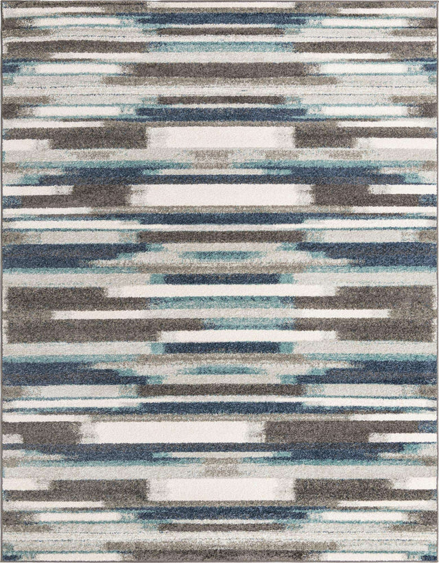 Blue Gray 7' 10 x 10' Autumn Rectangle Area Rug 100% Polypropylene Durable Jute Backing Living Dining Room Bedroom Office Modern Decor Carpet for Sale at Rug Engine