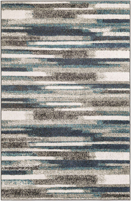 Blue Gray 5' 3 x 8' Autumn Rectangle Area Rug 100% Polypropylene Durable Jute Backing Living Dining Room Bedroom Office Modern Decor Carpet for Sale at Rug Engine
