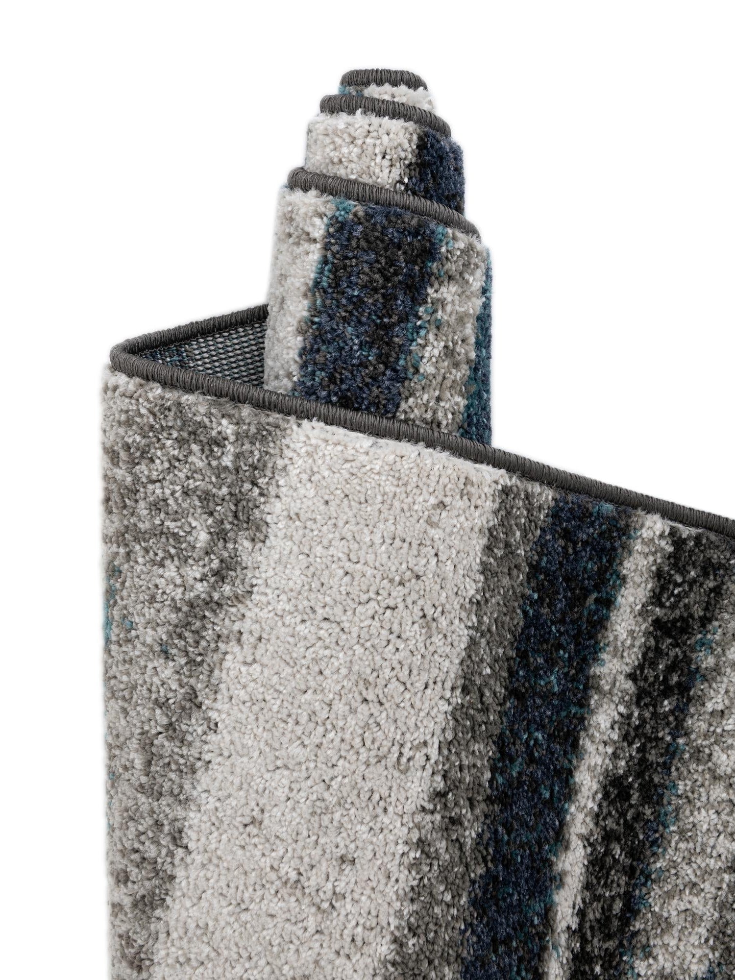 Blue Gray 7' 10 x 7' 10 Autumn Round Area Rug 100% Polypropylene Durable Jute Backing Living Dining Room Bedroom Office Modern Decor Carpet for Sale at Rug Engine