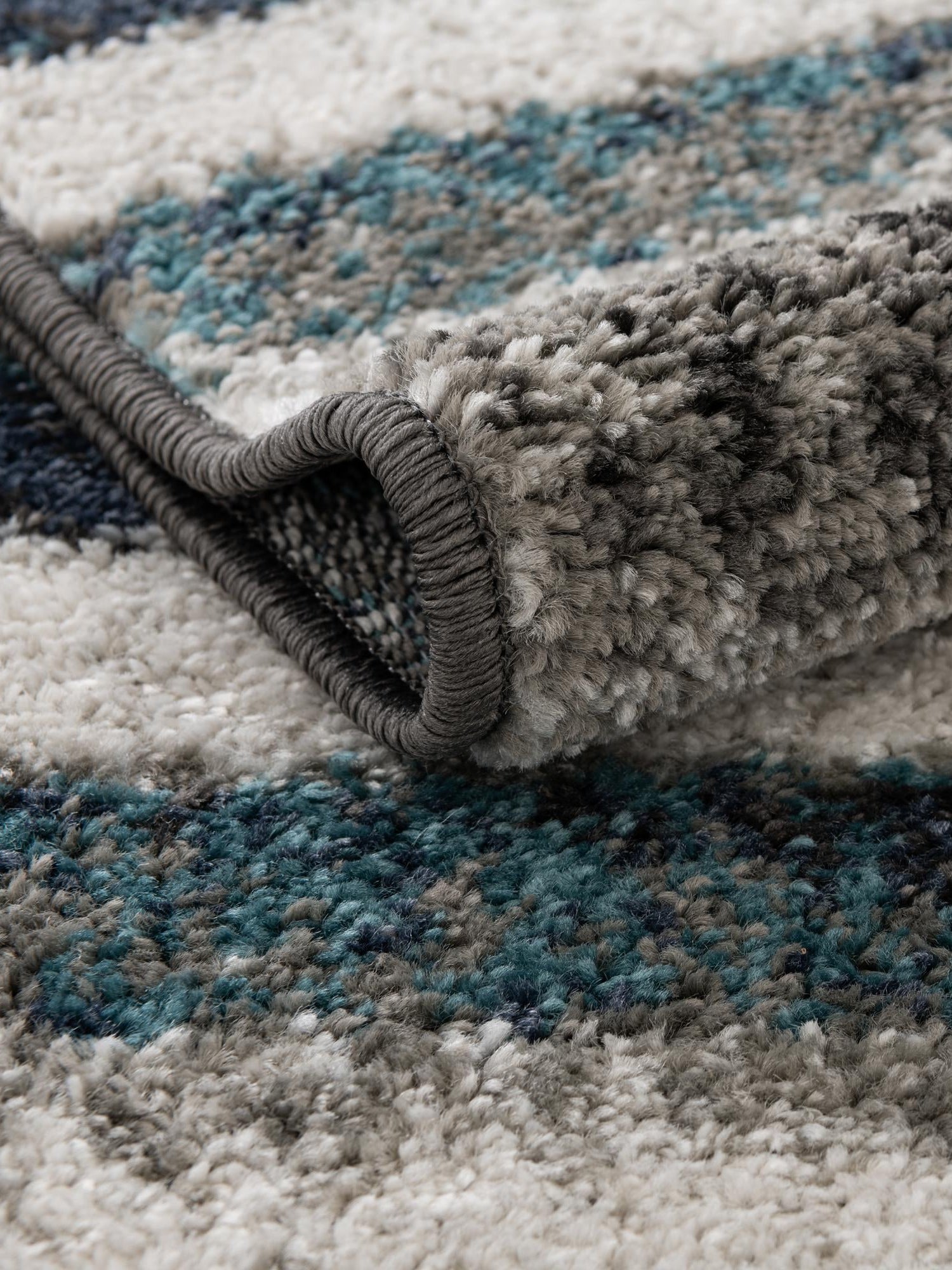 Blue Gray 2' 7 x 10' Autumn Runner Area Rug 100% Polypropylene Durable Jute Backing Living Dining Room Bedroom Office Modern Decor Carpet for Sale at Rug Engine