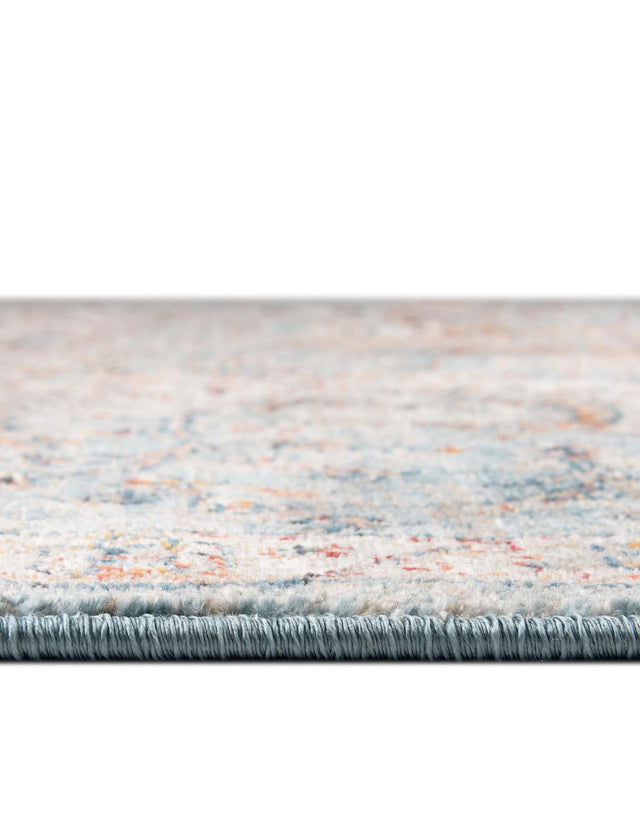 Blue 4' x 4' Newport Octagon Area Rug 100% Polypropylene Traditional Distressed Classic Contemporary Carpet for Home Decor for Sale at Rug Engine