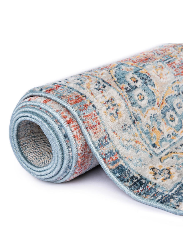 Multicolor 7' x 7' Newport Octagon Area Rug 100% Polypropylene Traditional Distressed Classic Contemporary Carpet for Home Decor for Sale at Rug Engine