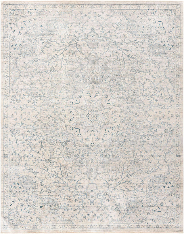 Gray 7' 10 x 10' 2 Newport Rectangle Area Rug 100% Polypropylene Traditional Distressed Classic Contemporary Carpet for Home Decor for Sale at Rug Engine