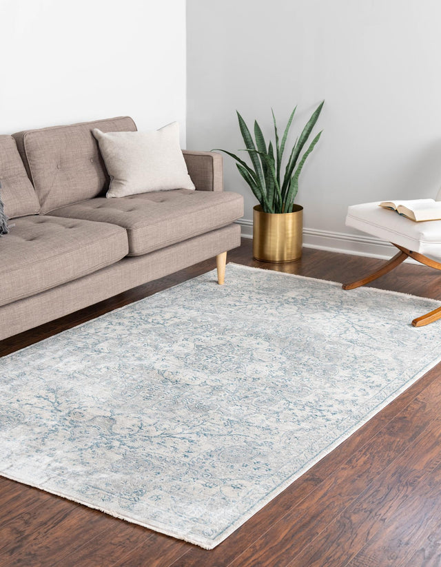 Gray 3' 3 x 5' 3 Newport Rectangle Area Rug 100% Polypropylene Traditional Distressed Classic Contemporary Carpet for Home Decor for Sale at Rug Engine